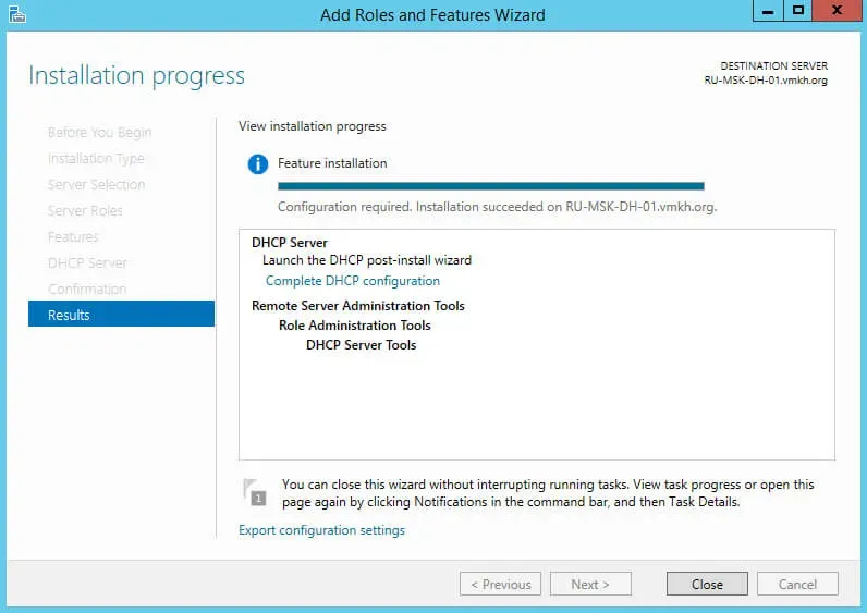 Install and Configure DHCP Server on Windows Server 2012 R2 - Step 12