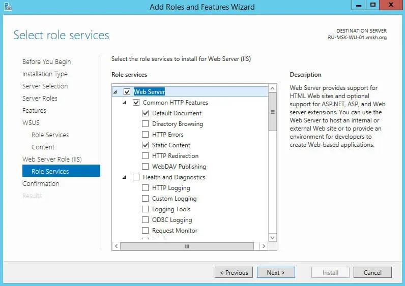 Install and Configure Windows Server Update Services on Windows Server 2012 R2 - Step 15