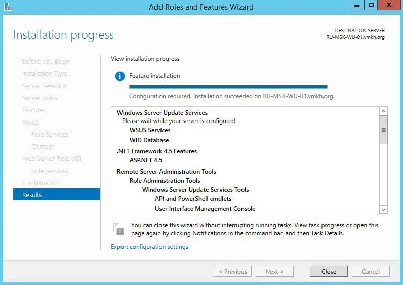 Install and Configure Windows Server Update Services on Windows Server 2012 R2 - Step 19
