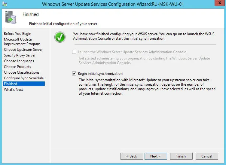 Install and Configure Windows Server Update Services on Windows Server 2012 R2 - Step 32