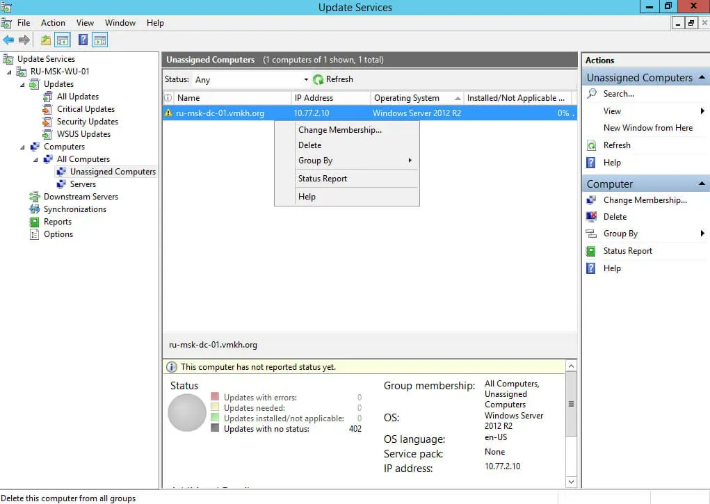 Install and Configure Windows Server Update Services on Windows Server 2012 R2 - Step 62