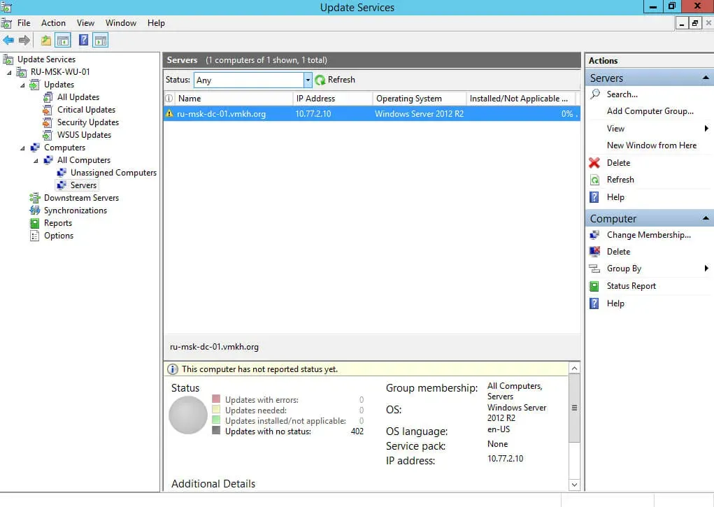 Install and Configure Windows Server Update Services on Windows Server 2012 R2 - Step 64