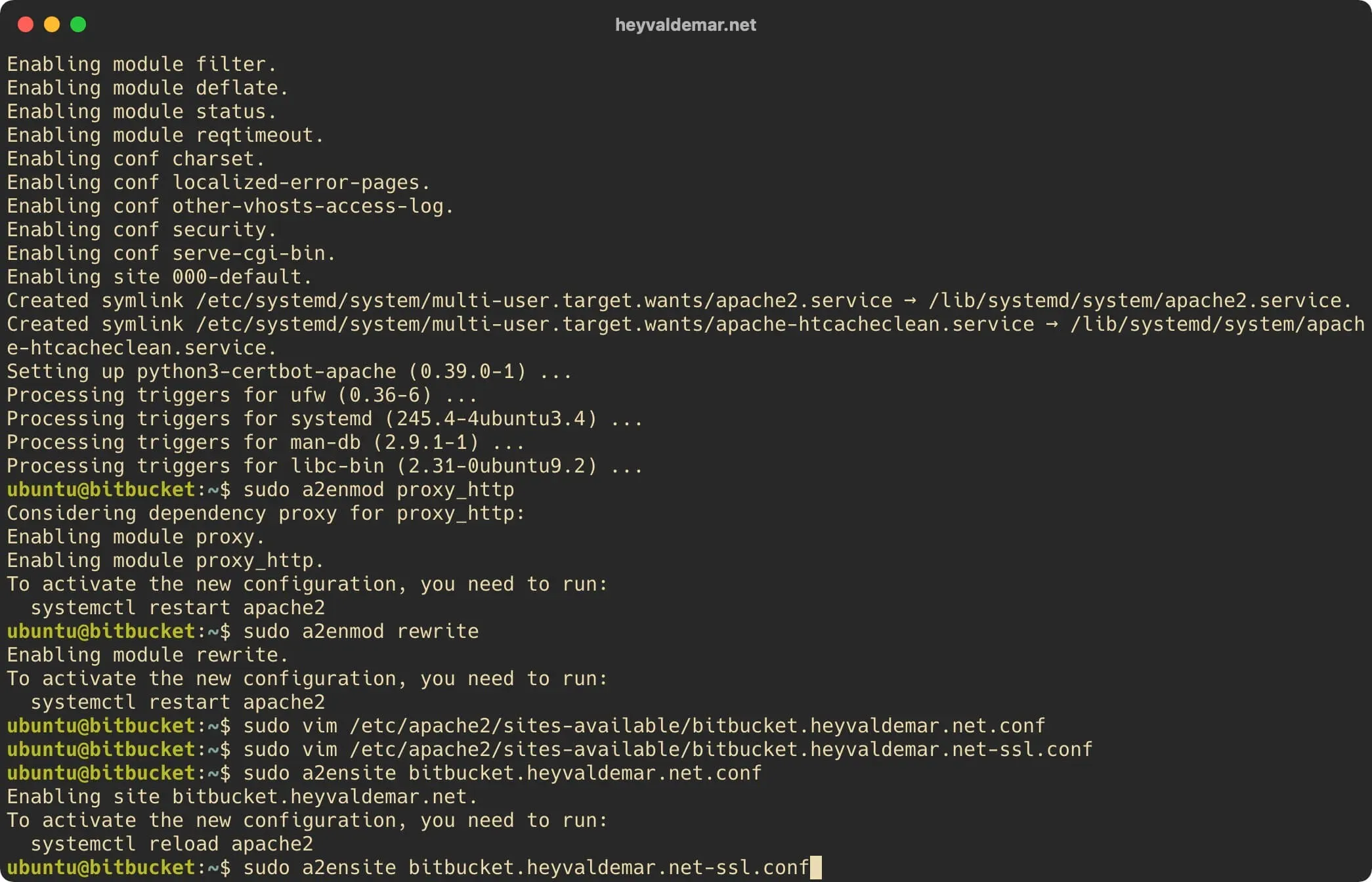 Install Bitbucket on Ubuntu Server - Step 12