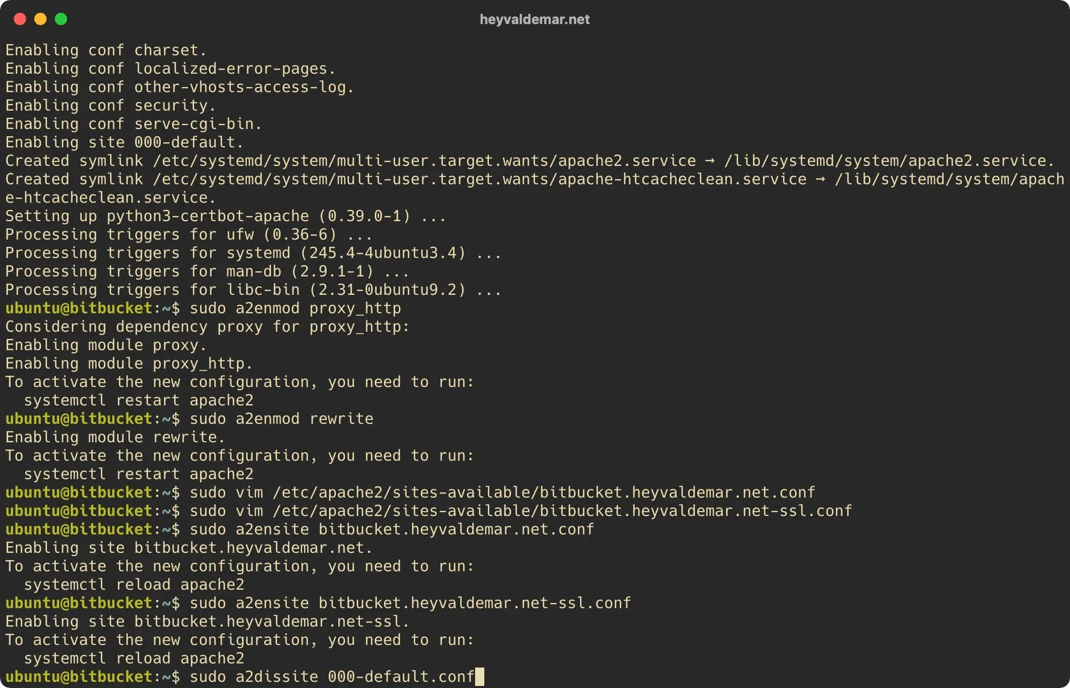 Install Bitbucket on Ubuntu Server - Step 13