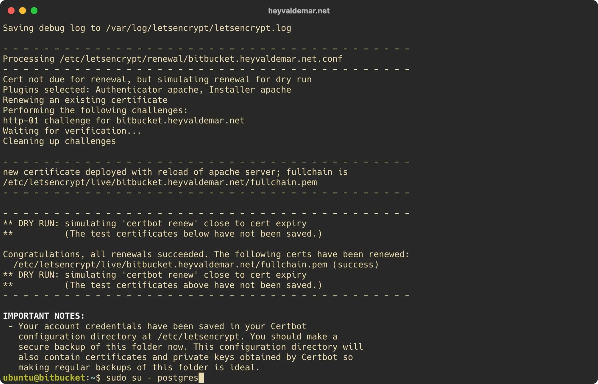 Install Bitbucket on Ubuntu Server - Step 23