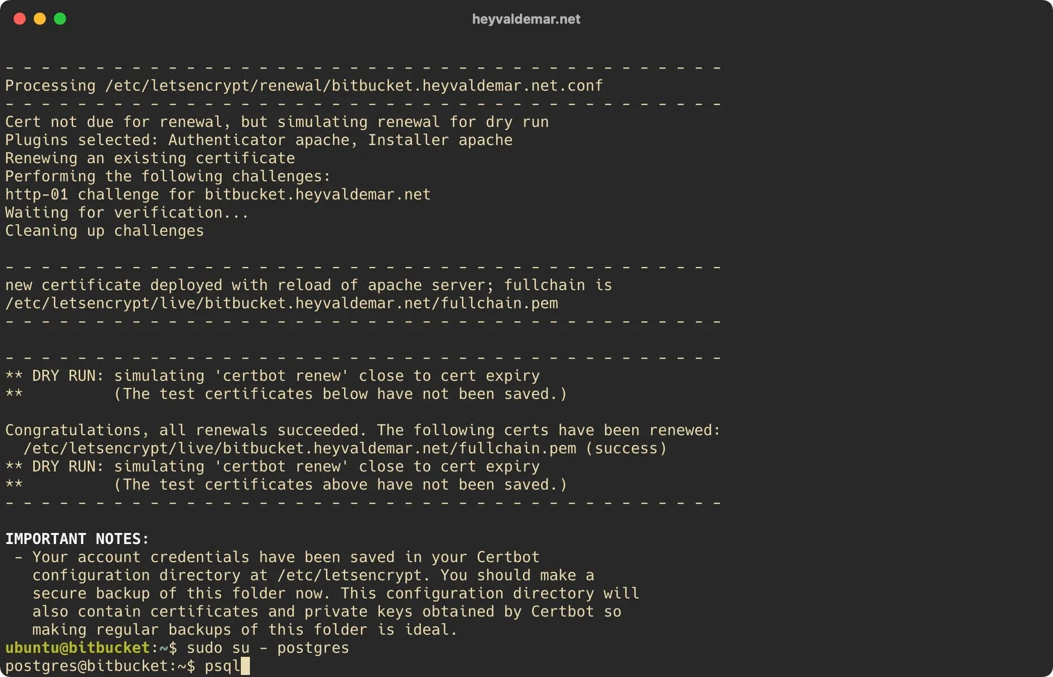 Install Bitbucket on Ubuntu Server - Step 24