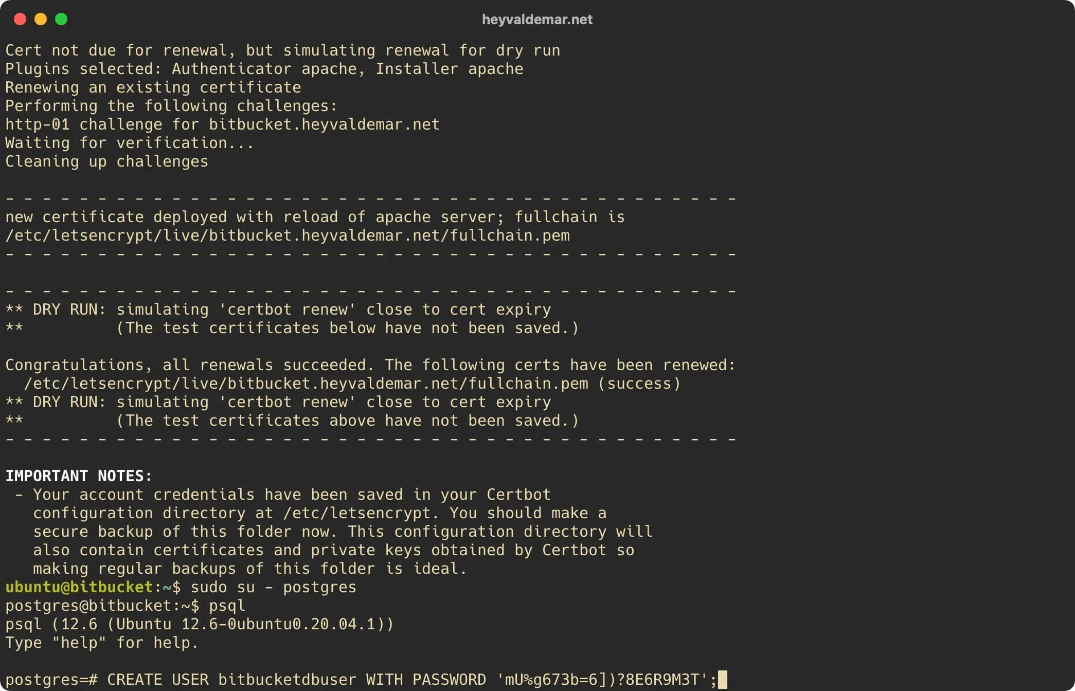 Install Bitbucket on Ubuntu Server - Step 25