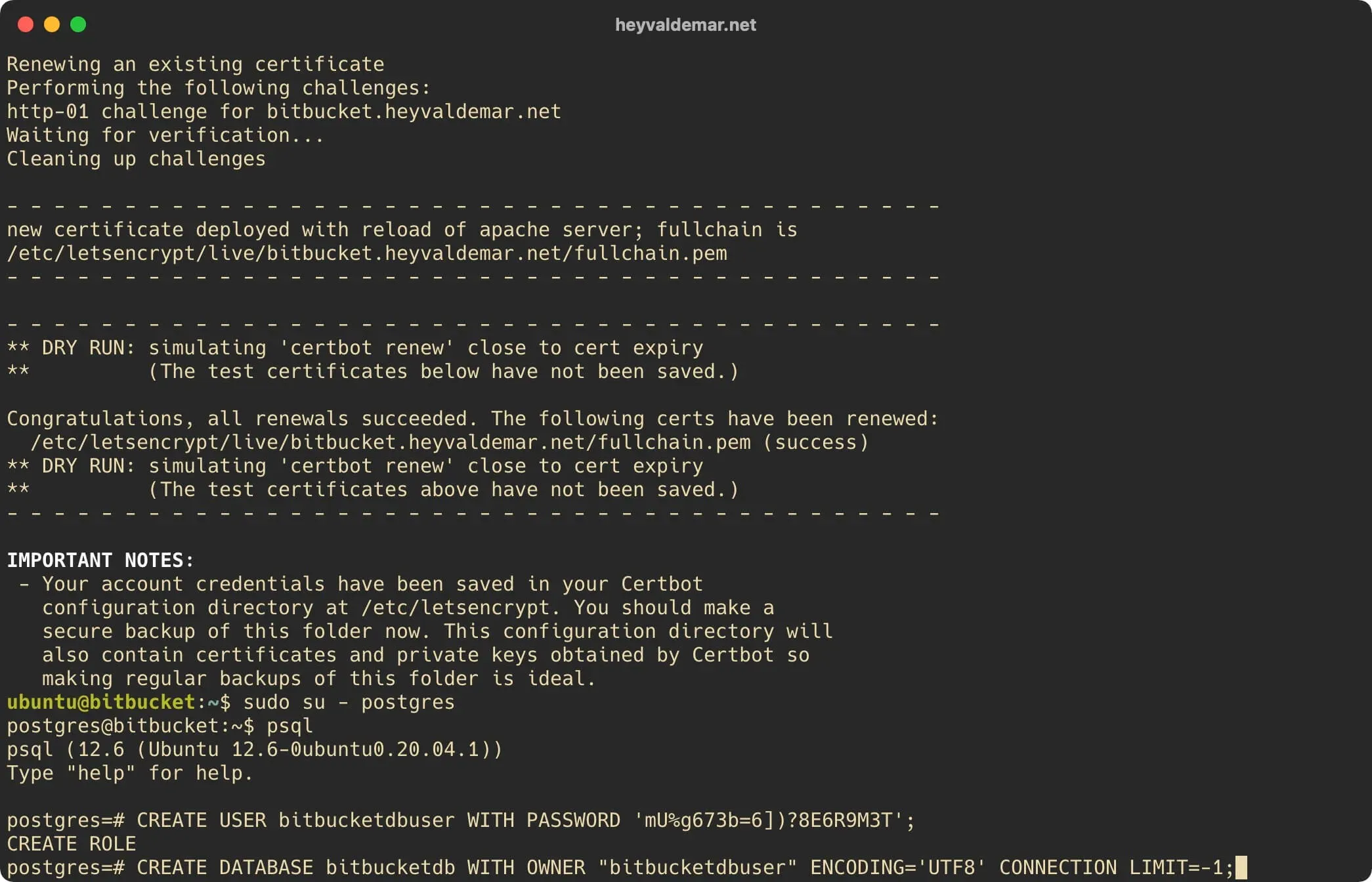 Install Bitbucket on Ubuntu Server - Step 26