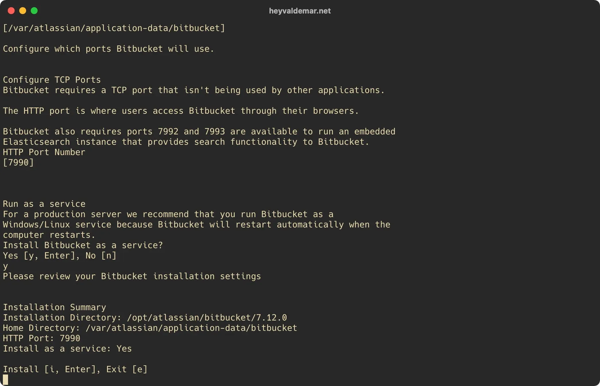 Install Bitbucket on Ubuntu Server - Step 38
