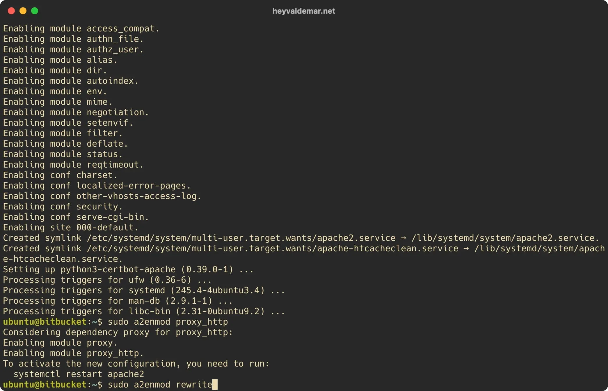 Install Bitbucket on Ubuntu Server - Step 4