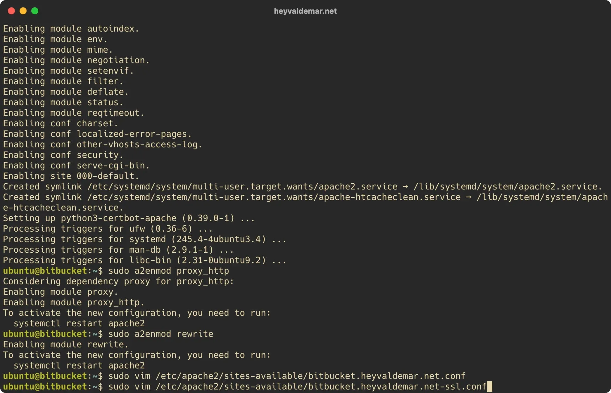 Install Bitbucket on Ubuntu Server - Step 8