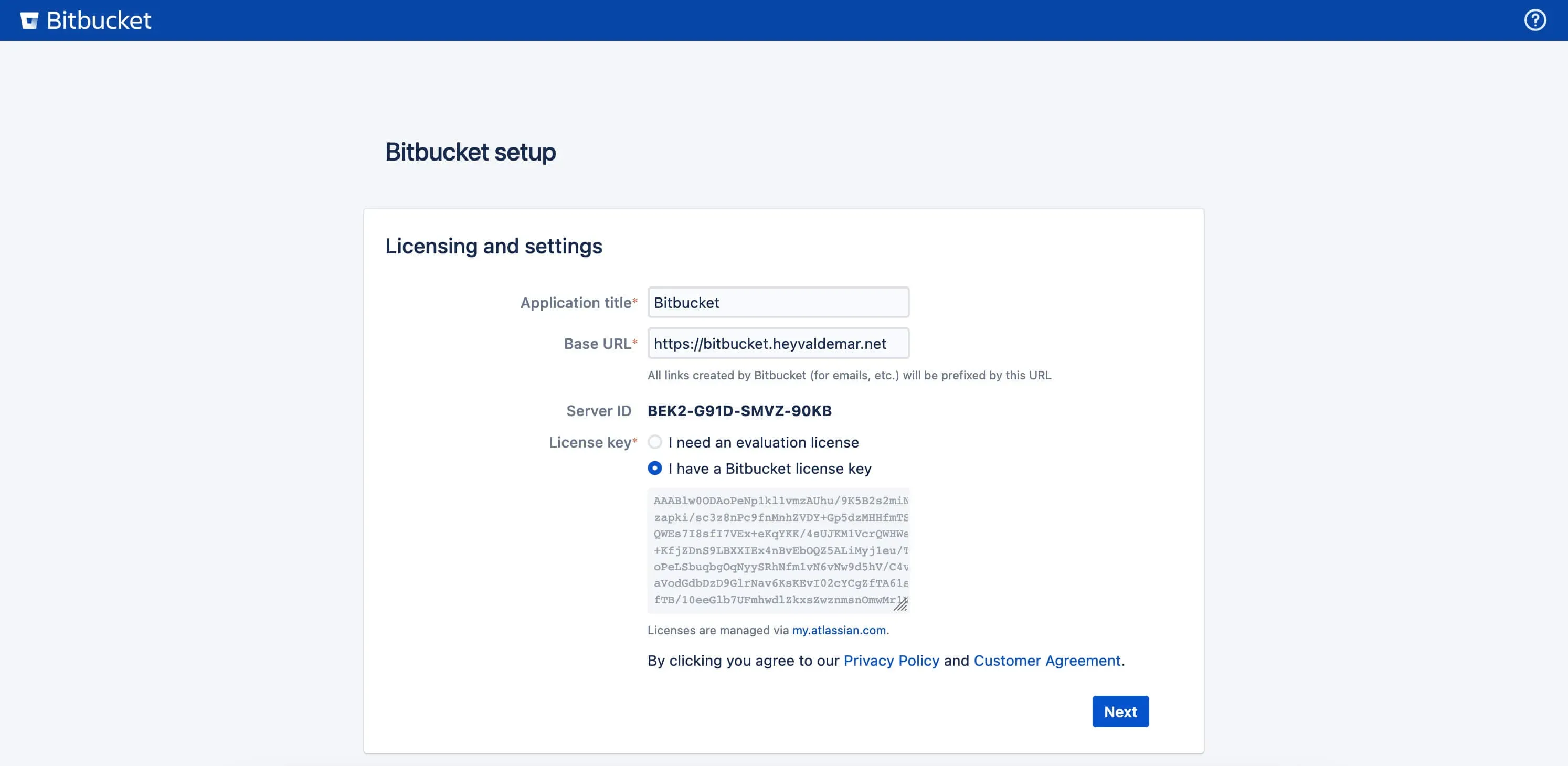 Install Bitbucket Using Docker Compose - Step 10