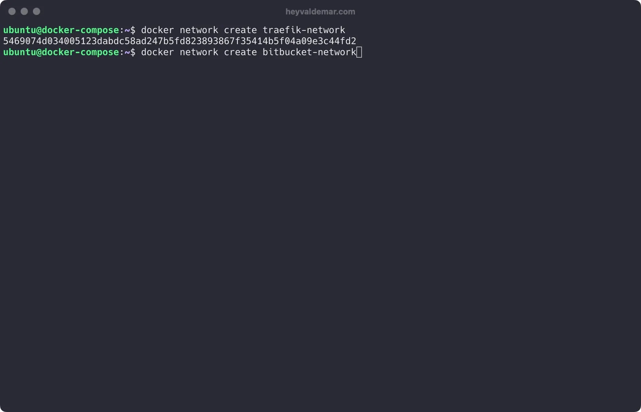 Install Bitbucket Using Docker Compose - Step 2