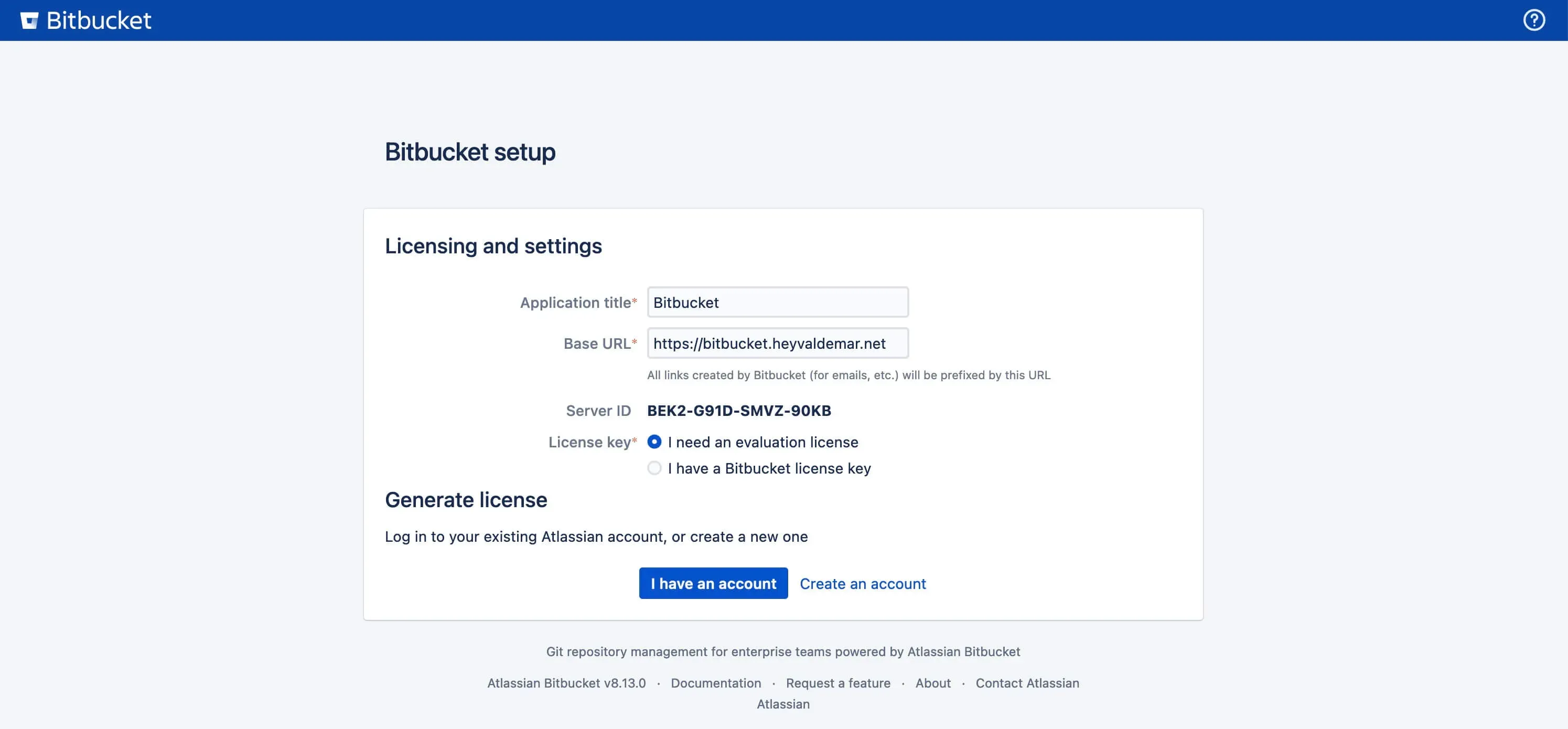 Install Bitbucket Using Docker Compose - Step 6