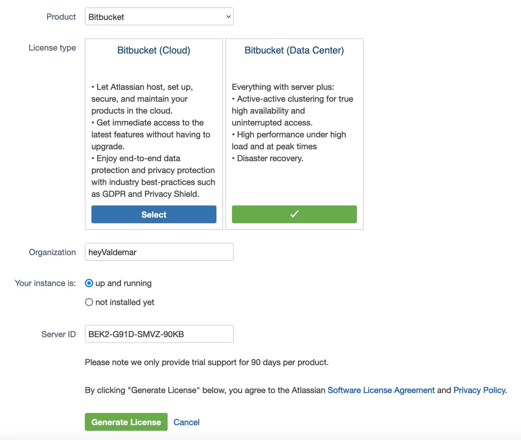 Install Bitbucket Using Docker Compose - Step 8