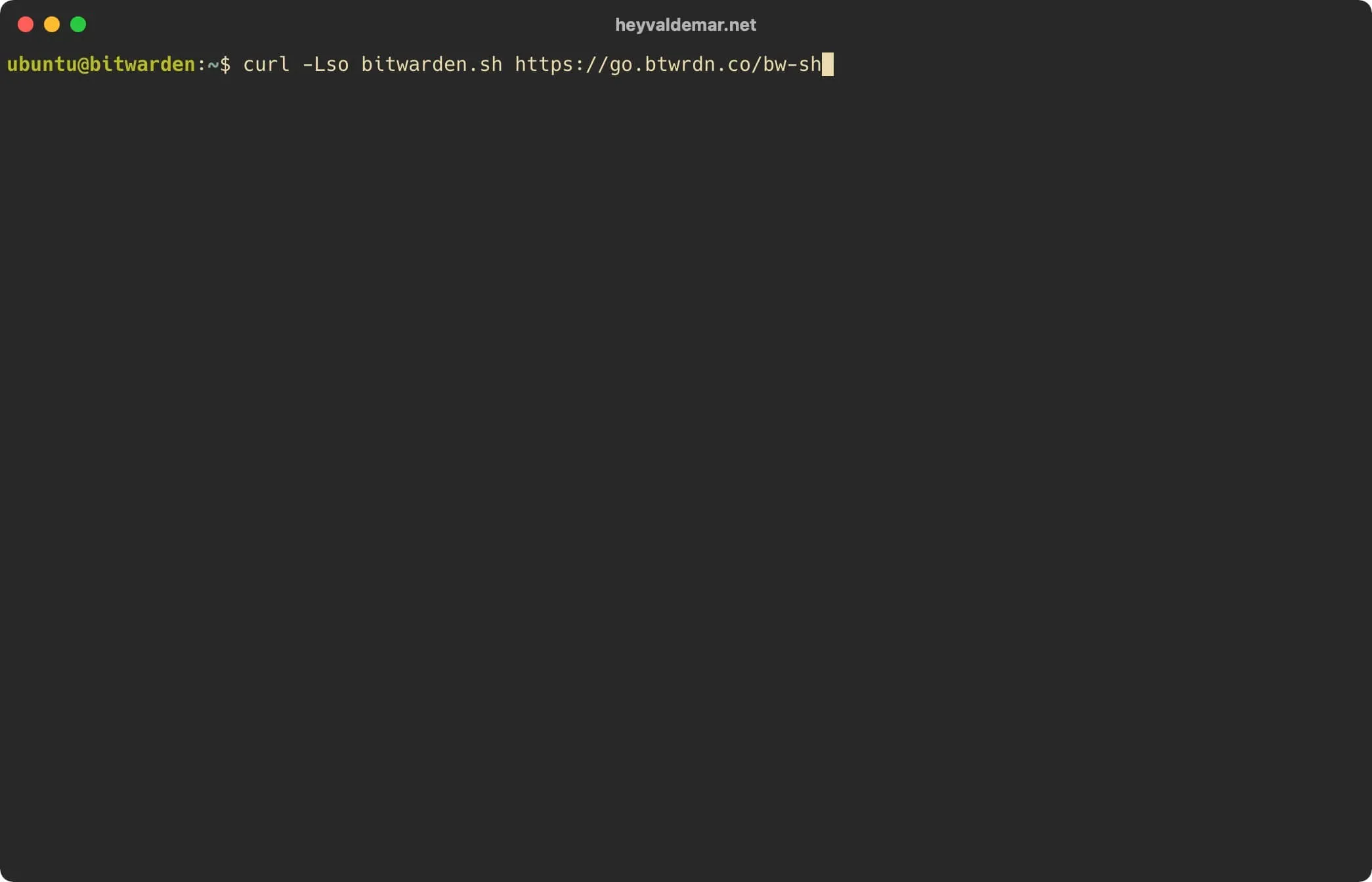 Install Bitwarden on Ubuntu Server 20.04 LTS - Step 3