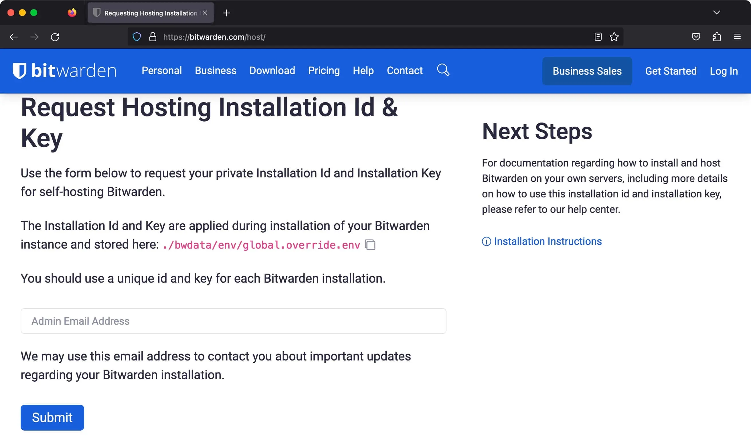 Install Bitwarden on Ubuntu Server 22.04 LTS - Step 1