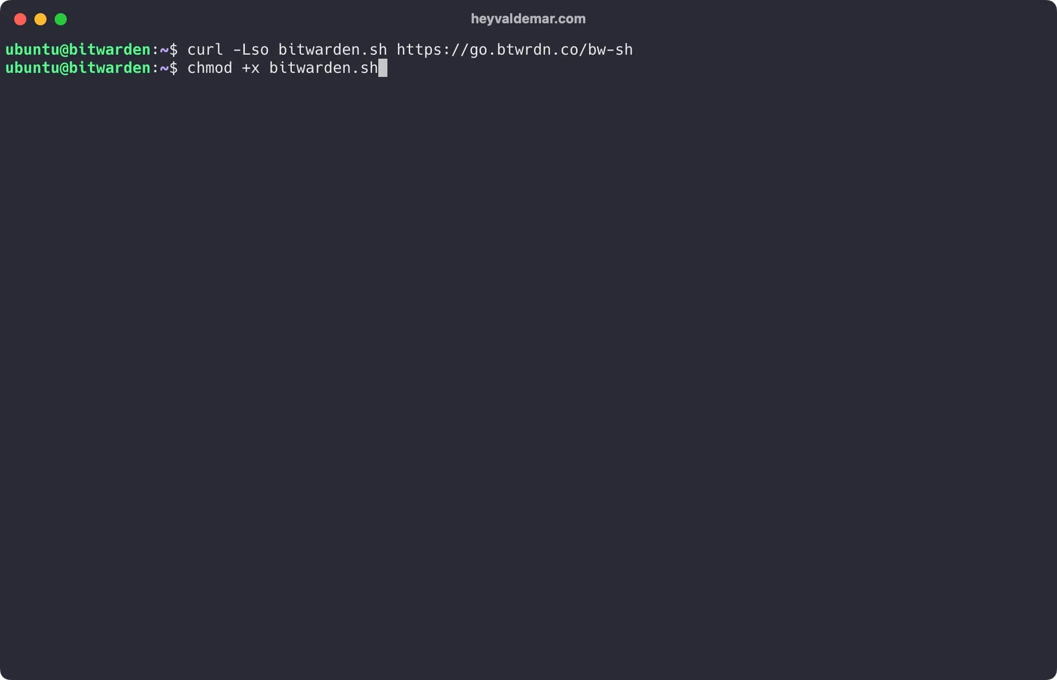 Install Bitwarden on Ubuntu Server 22.04 LTS - Step 4