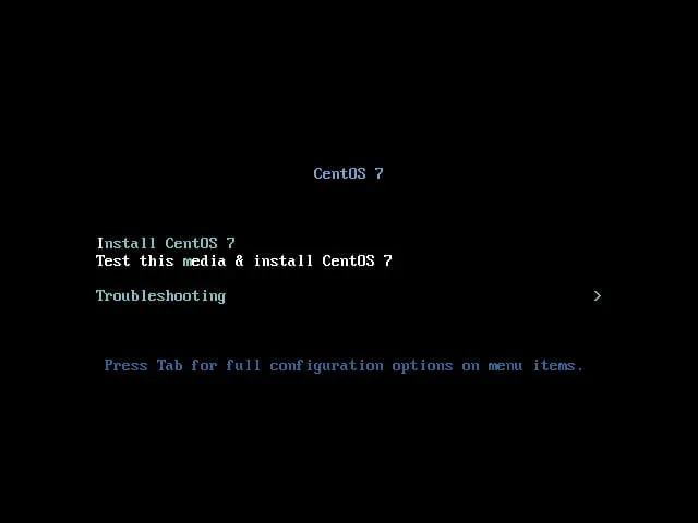 Install CentOS 7 Minimal - Step 1