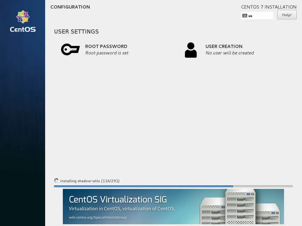 Install CentOS 7 Minimal - Step 16