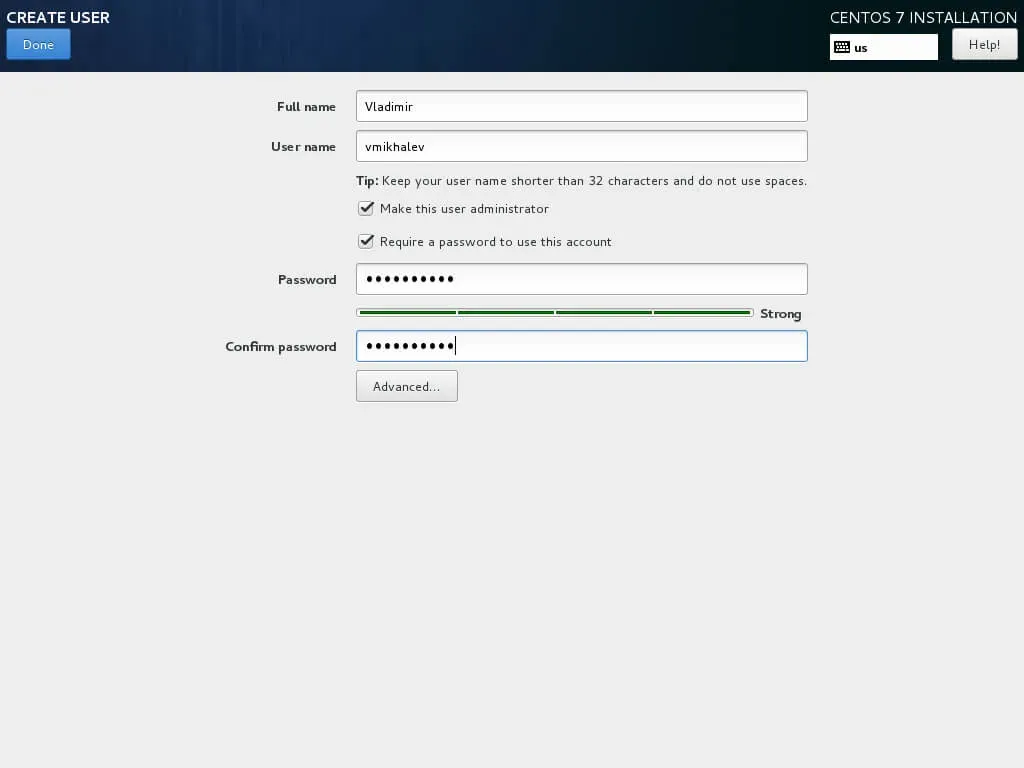 Install CentOS 7 Minimal - Step 17