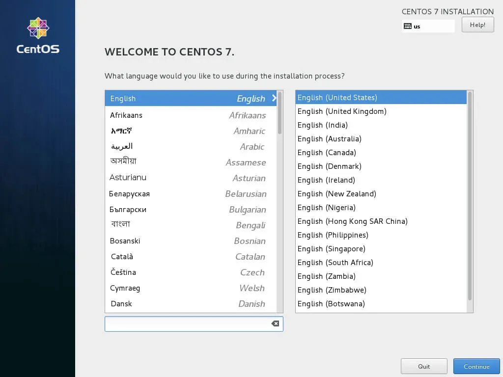 Install CentOS 7 Minimal - Step 2