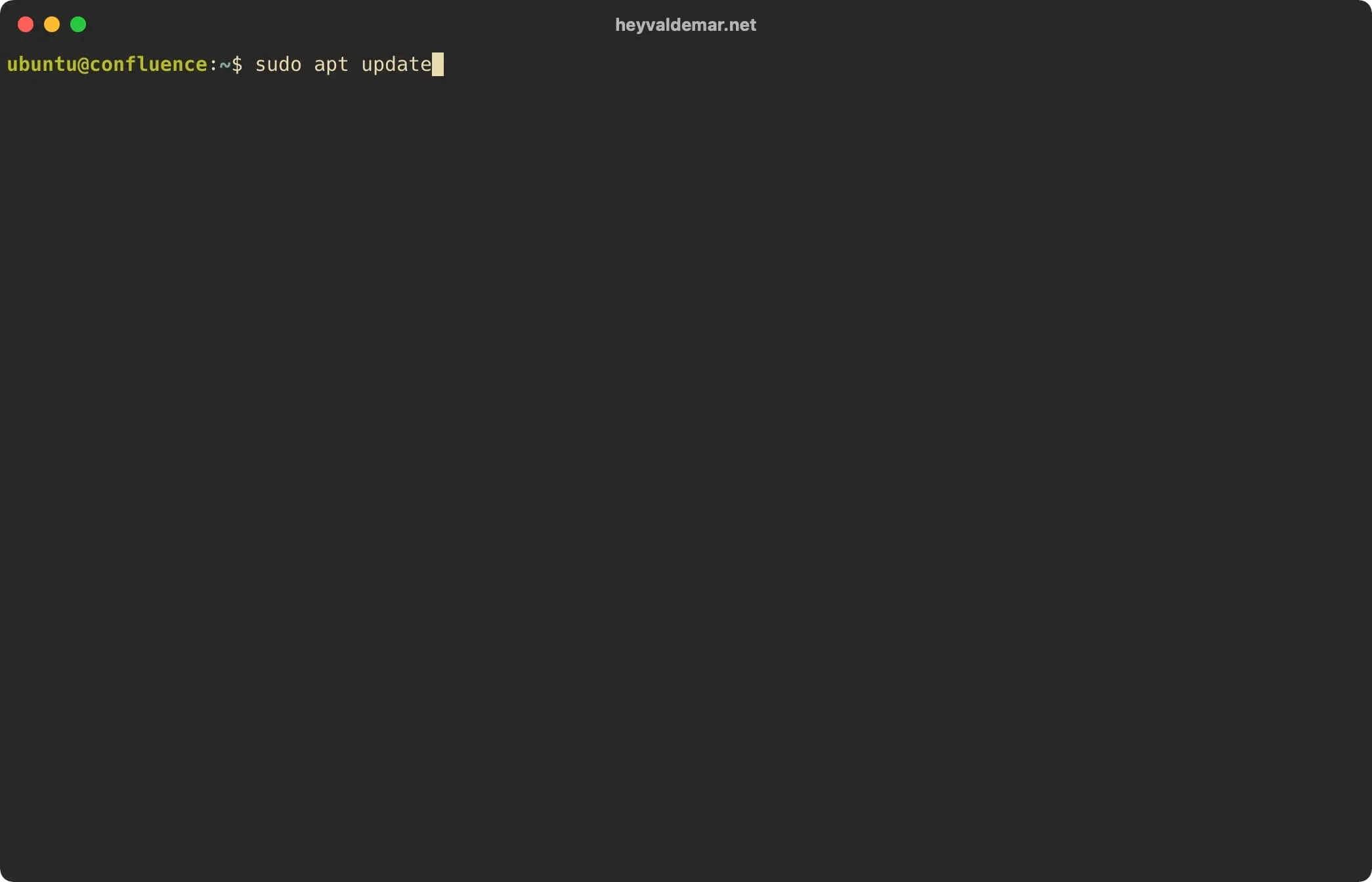 Install Confluence on Ubuntu Server - Step 1
