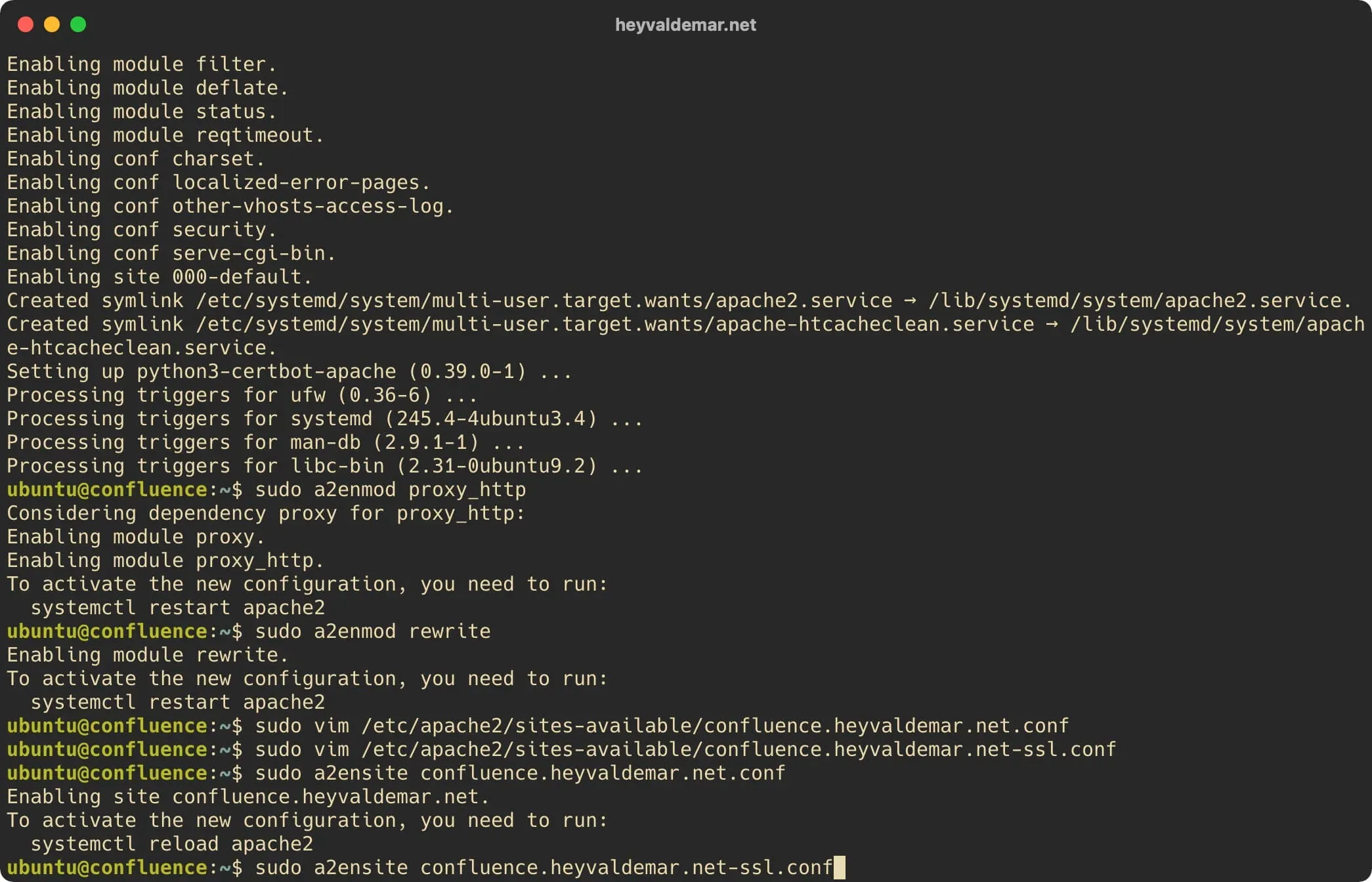 Install Confluence on Ubuntu Server - Step 12