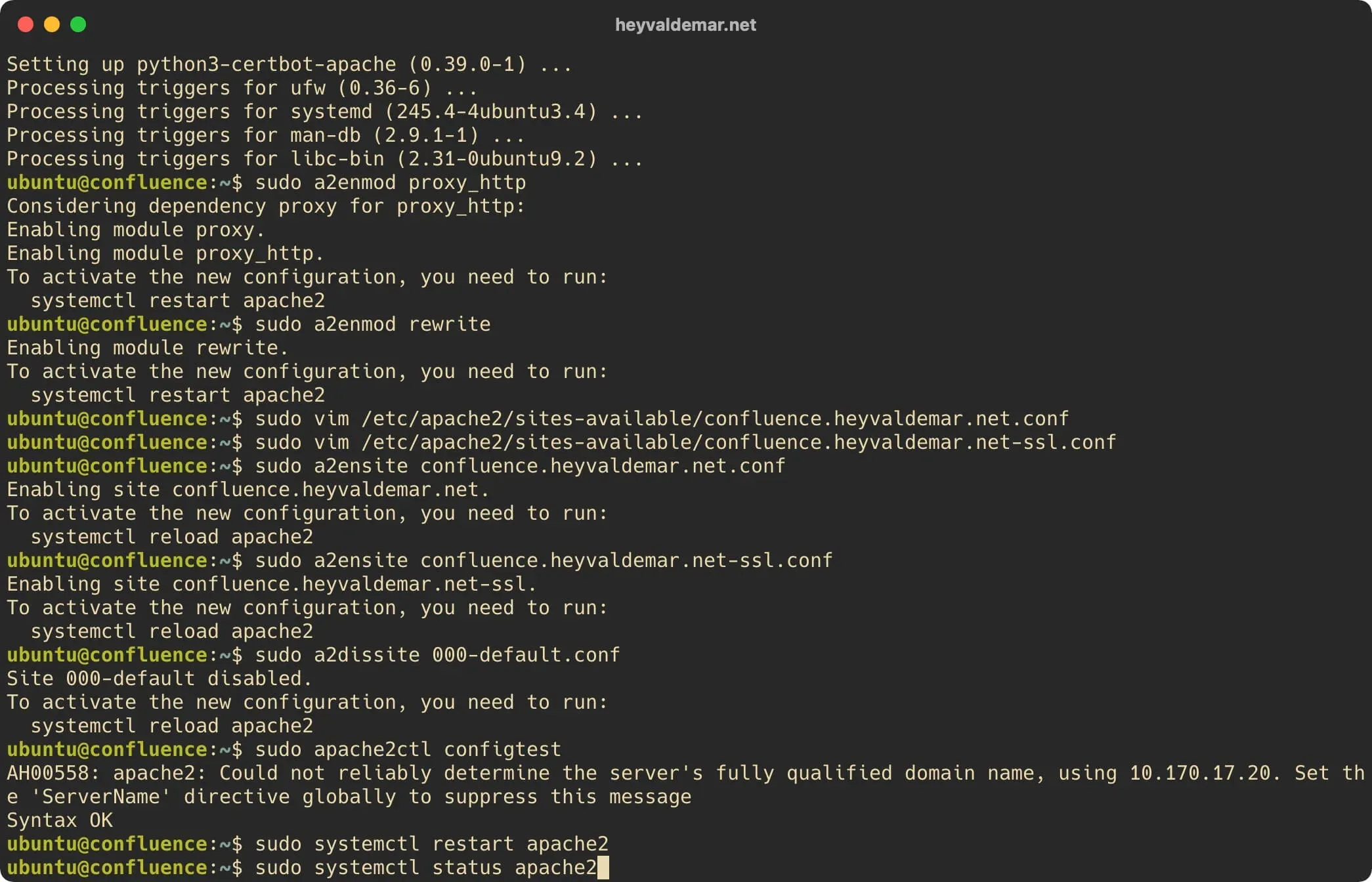 Install Confluence on Ubuntu Server - Step 16