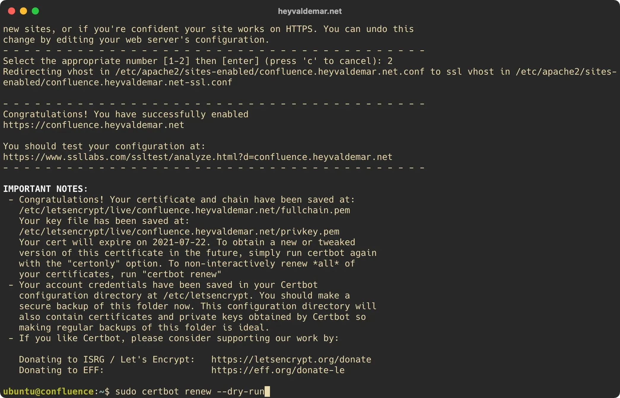 Install Confluence on Ubuntu Server - Step 22