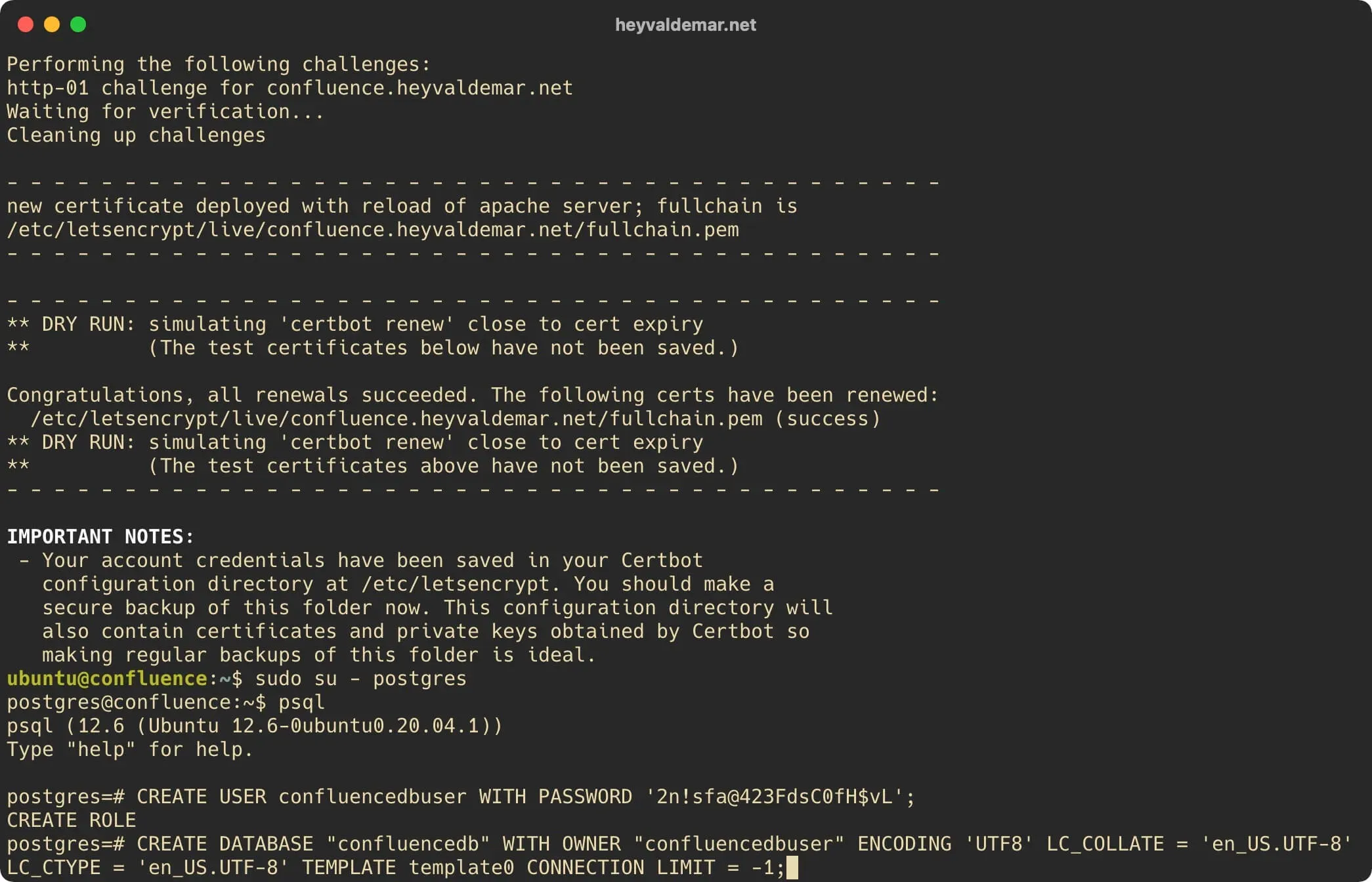 Install Confluence on Ubuntu Server - Step 26