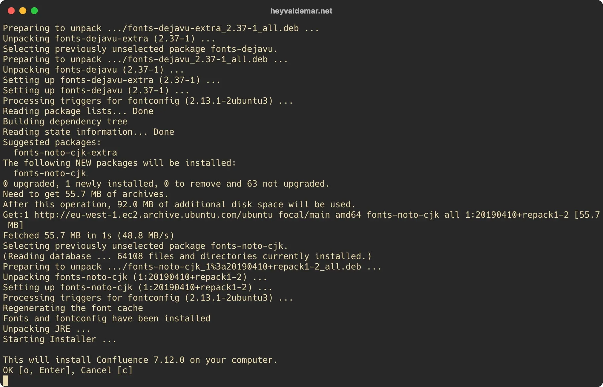 Install Confluence on Ubuntu Server - Step 32