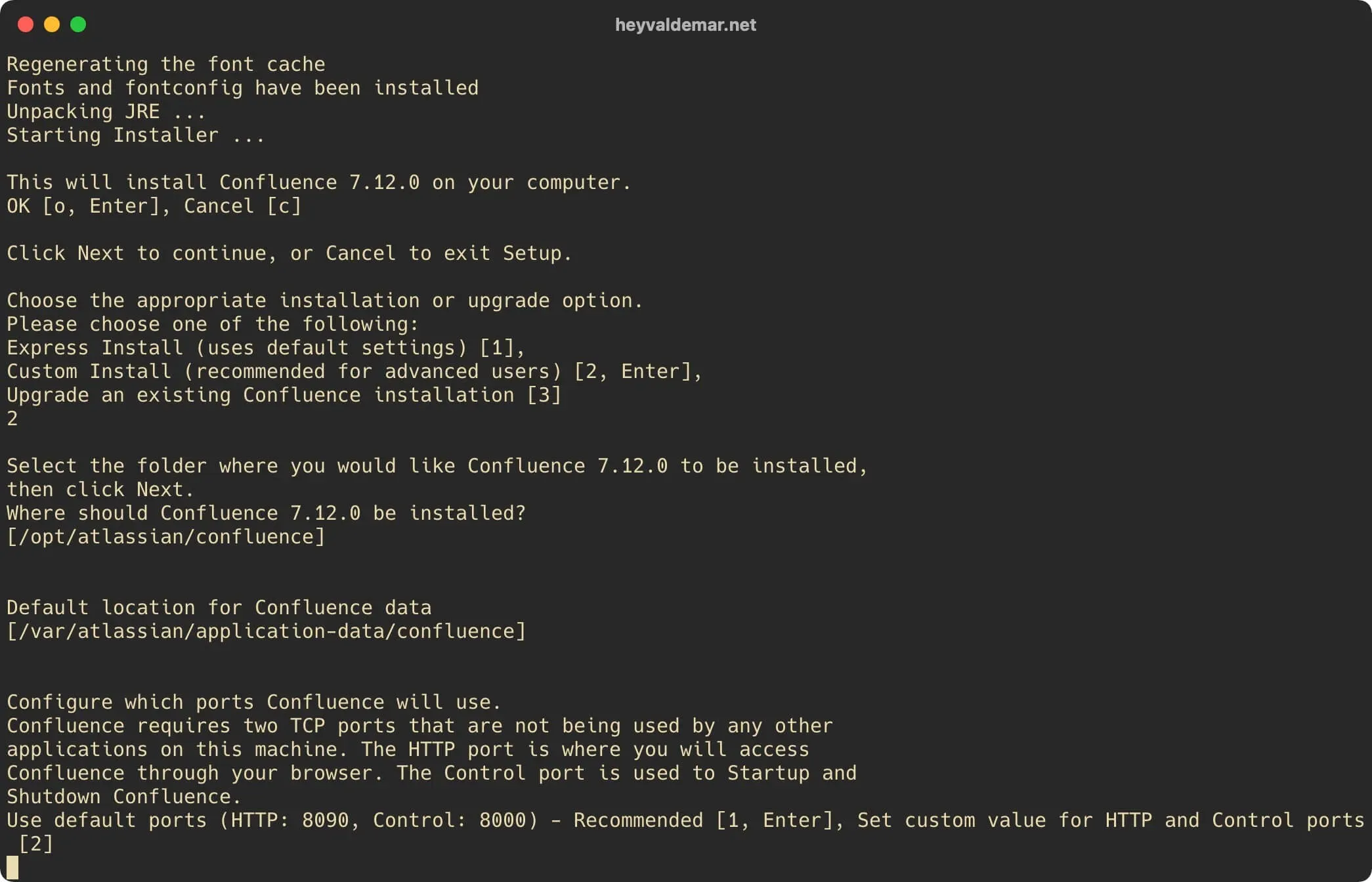 Install Confluence on Ubuntu Server - Step 36
