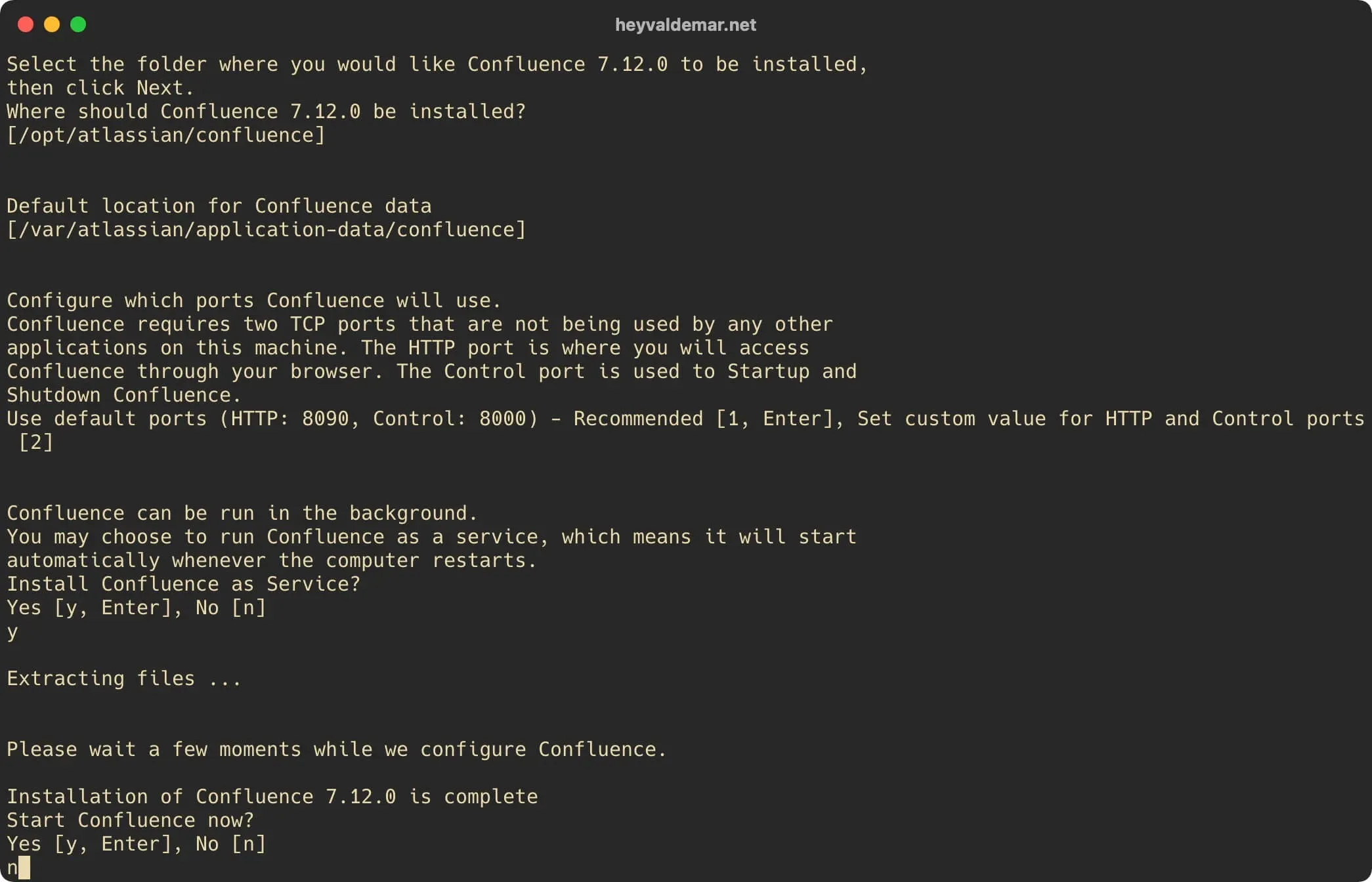 Install Confluence on Ubuntu Server - Step 38