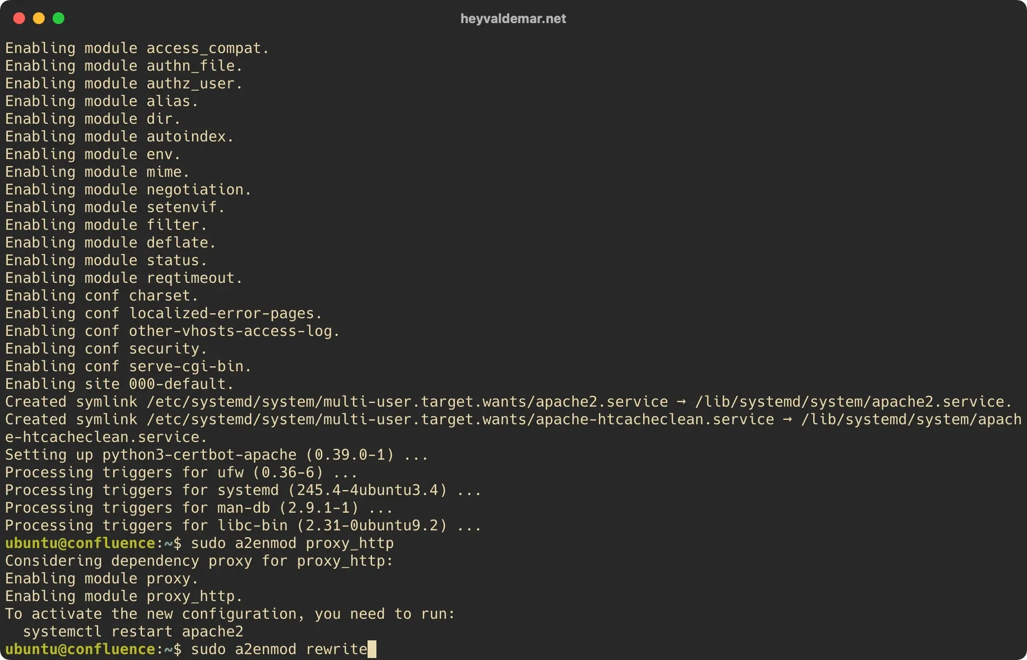Install Confluence on Ubuntu Server - Step 4
