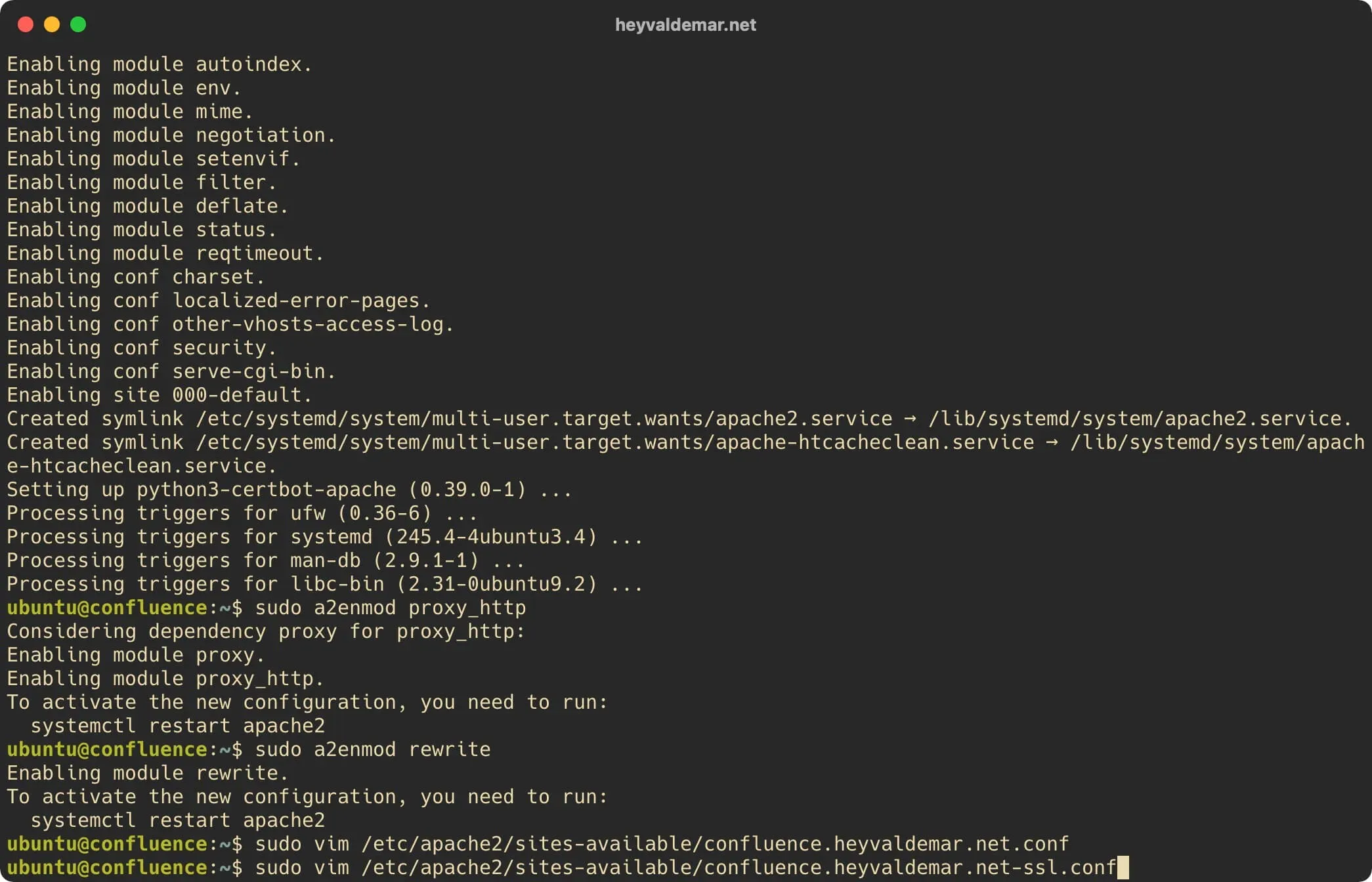 Install Confluence on Ubuntu Server - Step 8