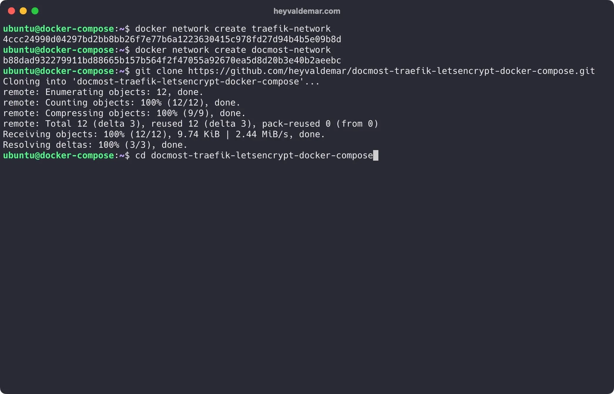 Install Docmost Using Docker Compose - Step 4