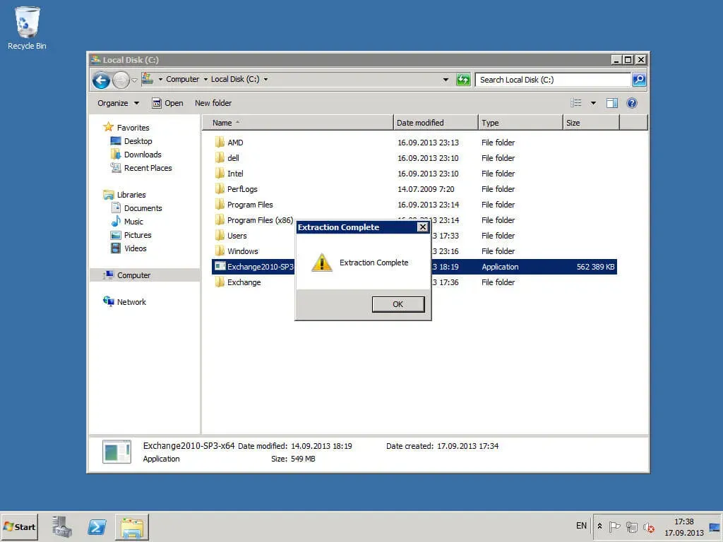 Install Exchange Server 2010 - Step 15