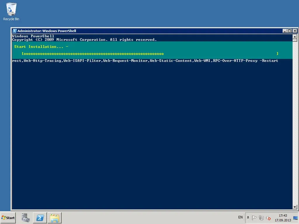 Install Exchange Server 2010 - Step 19