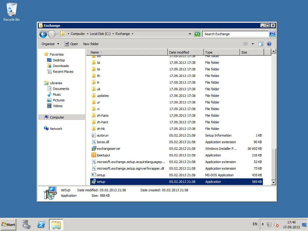 Install Exchange Server 2010 - Step 26