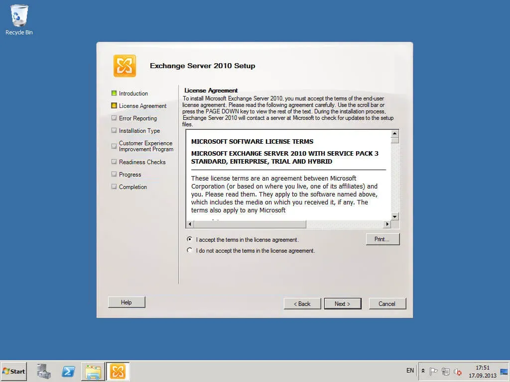 Install Exchange Server 2010 - Step 29