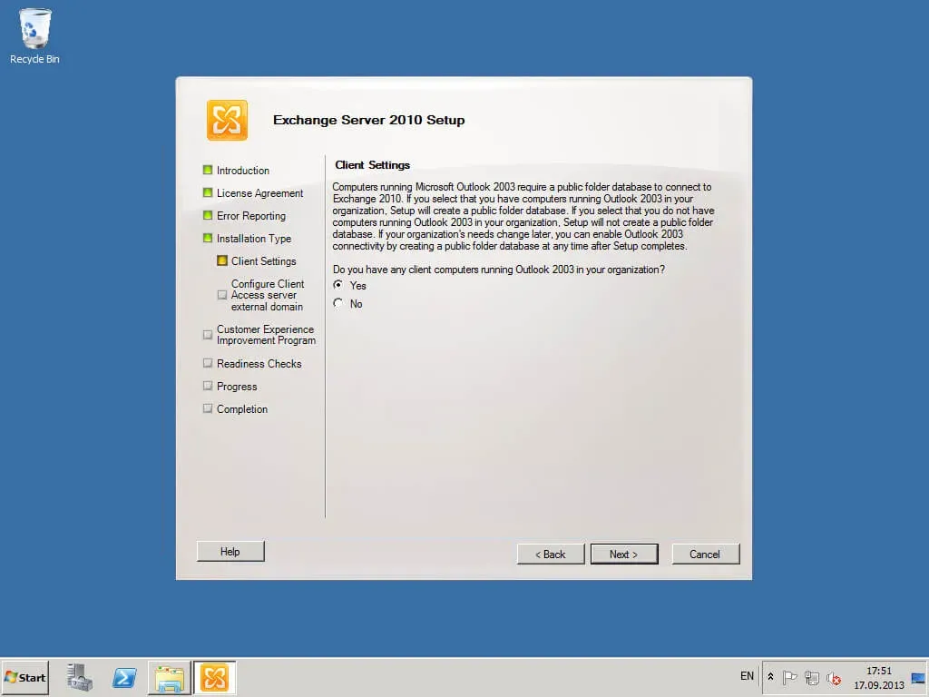Install Exchange Server 2010 - Step 32