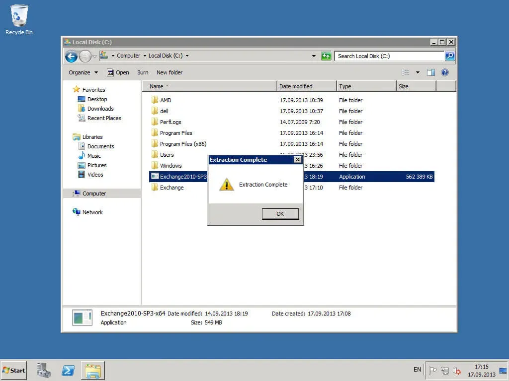 Install Exchange Server 2010 - Step 4