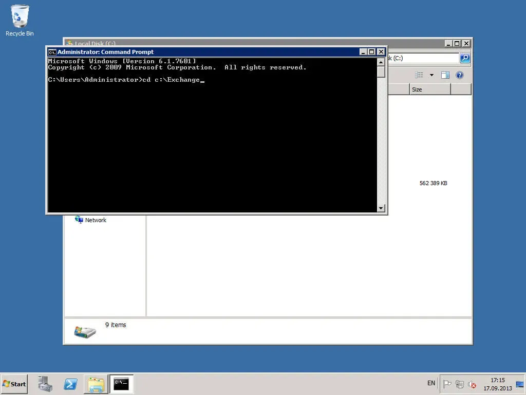Install Exchange Server 2010 - Step 6