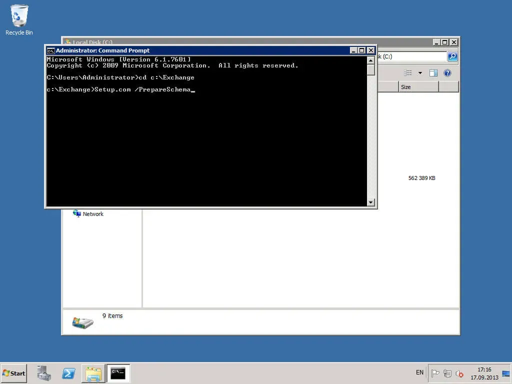 Install Exchange Server 2010 - Step 7