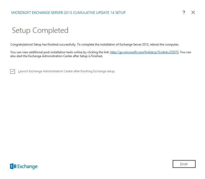 Install Exchange Server 2013 - Step 45