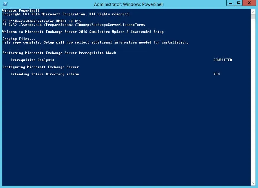 Install Exchange Server 2016 on Windows Server 2012 R2 - Step 25
