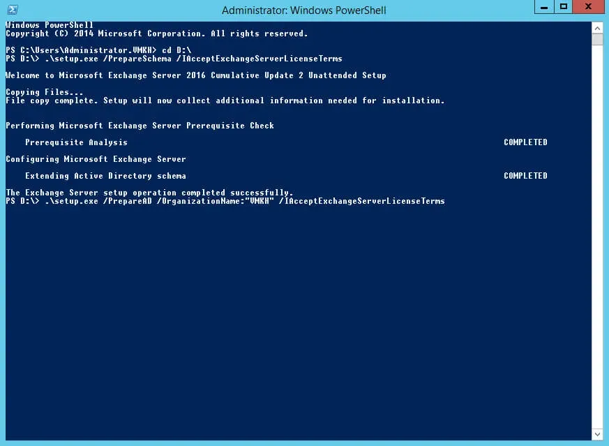 Install Exchange Server 2016 on Windows Server 2012 R2 - Step 26