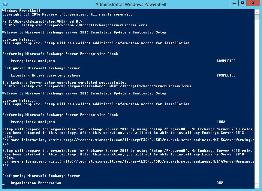Install Exchange Server 2016 on Windows Server 2012 R2 - Step 27