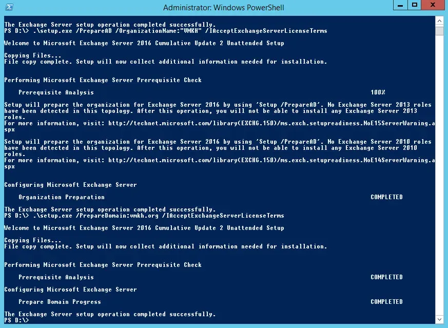 Install Exchange Server 2016 on Windows Server 2012 R2 - Step 29